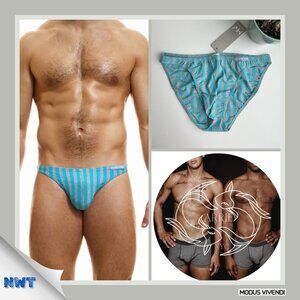 Modus Vivendi - X-Retro Low Cut Brief - Blue (L)